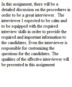 Effective Interviewer